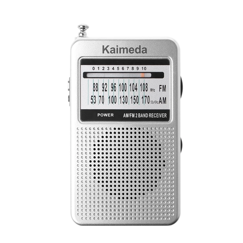 Sliver Портативный AM/FM 2 диапазона Цифровой Дисплей карманный радиоприемник с поддержкой стерео режим - Цвет: Sliver