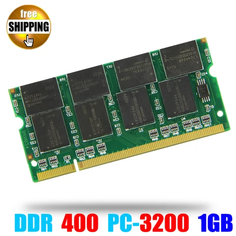 Оперативная память для ноутбука, ОЗУ SO-DIMM PC3200 DDR 400 / 333 МГц 3200 контактов 1 ГБ/DDR1 DDR400 ПК 400 200 МГц контактов для ноутбука Sodimm