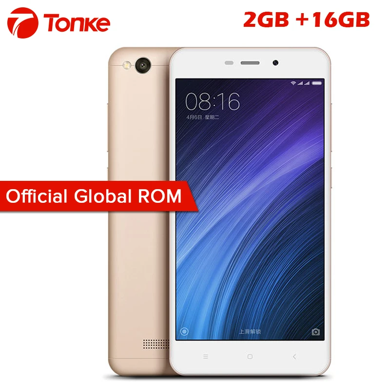 Оригинальная глобальная ПЗУ Redmi 4A 4 A 2 Гб ОЗУ 16 Snapdragon 425 две sim-карты аккумулятор 3120