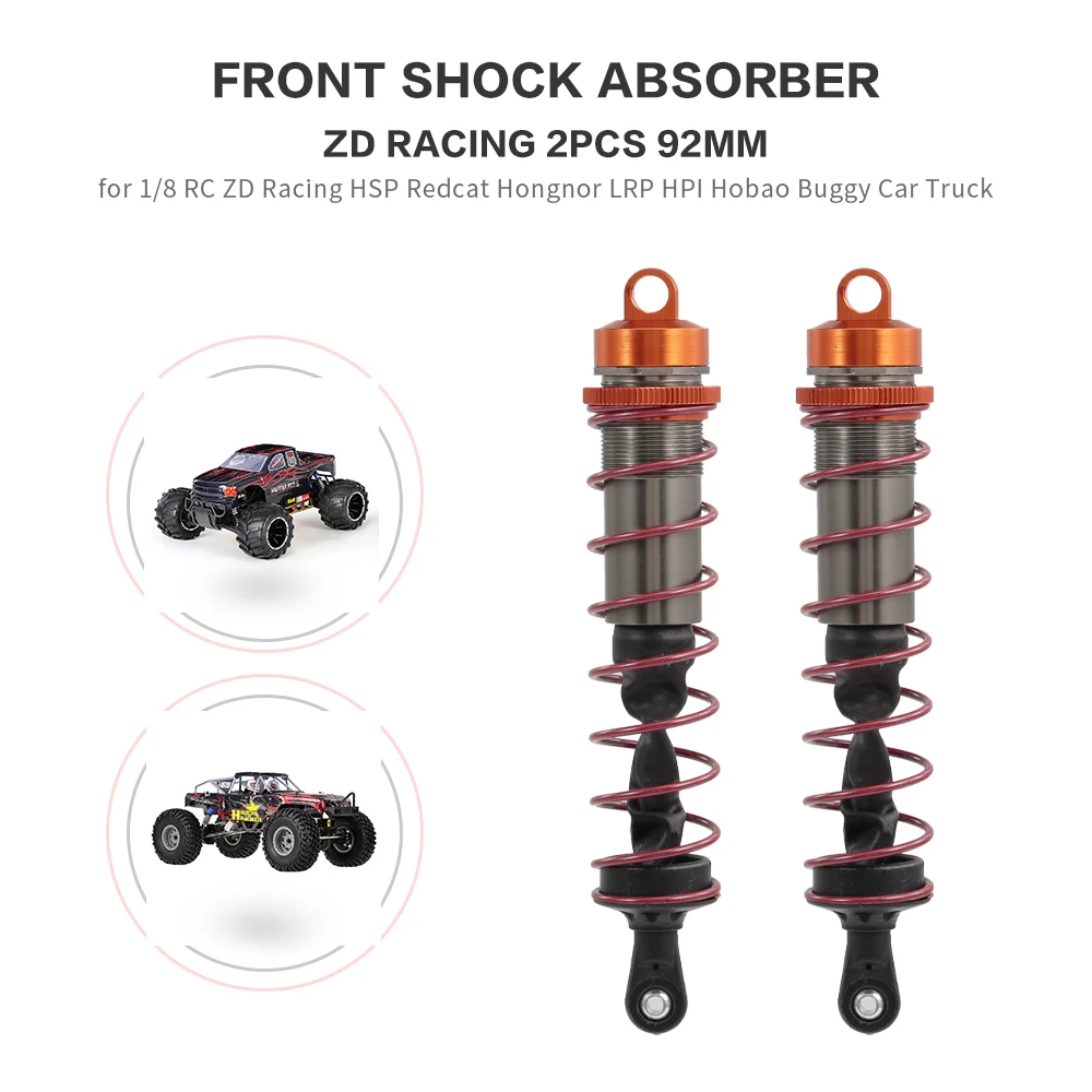 Задний амортизатор ZD Racing 143 мм 2 шт. подвеска для внедорожника 1/8 JLB HSP HPI Redcat RC |