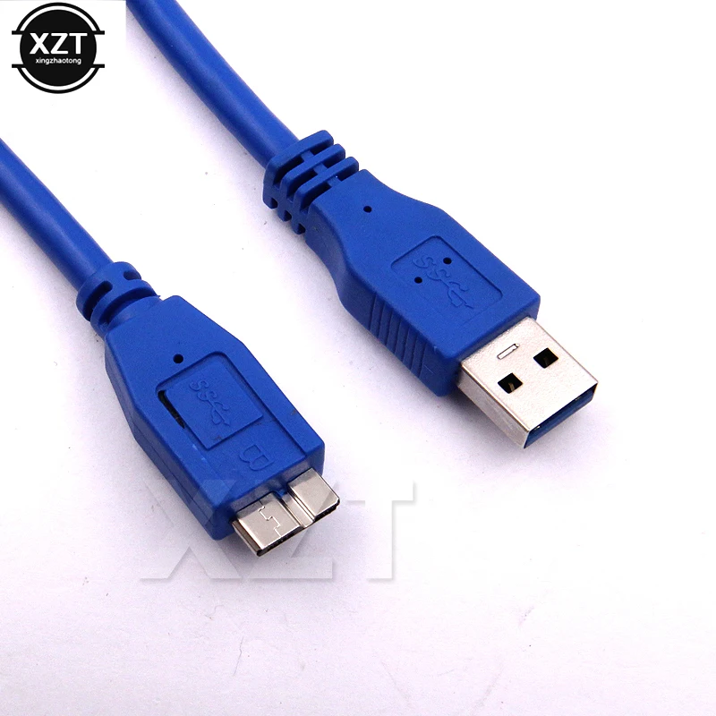 Высококачественный кабель соединитель A Male AM Micro B USB 3 0 USB3.0 в синем цвете м/1 м|micro b
