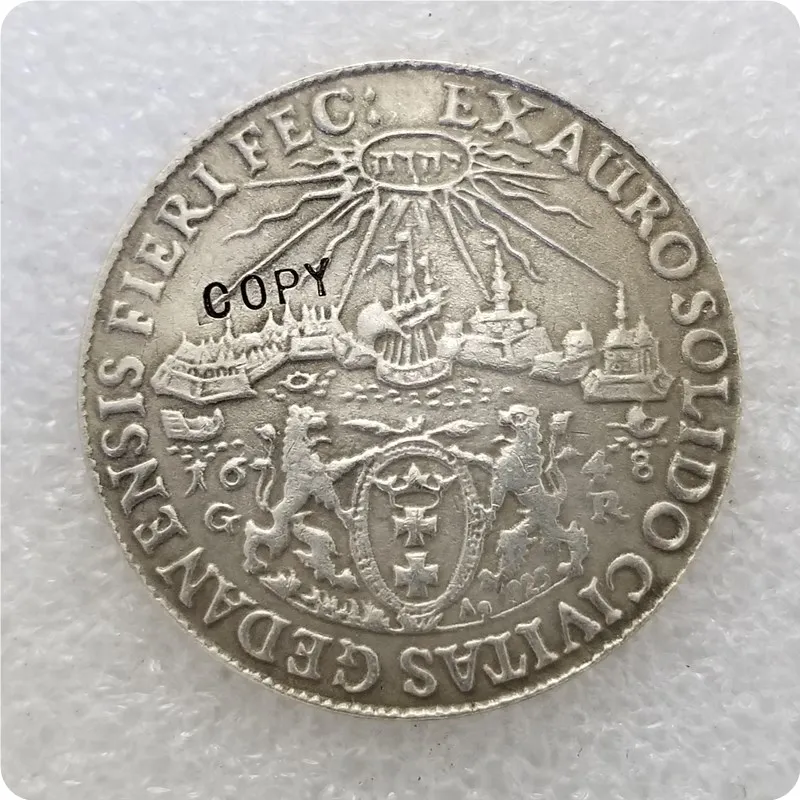 Польша: THALER 1648 Vladislav IV-Danzig-историческая монета старая редкая копия монеты | Дом и