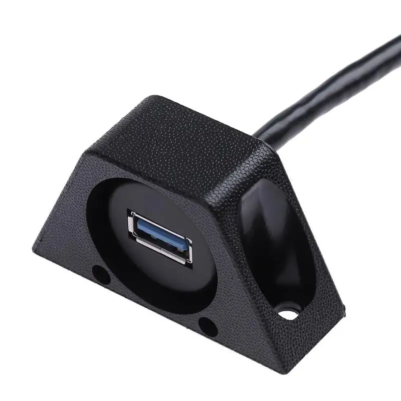 1 м/3 3 фута USB3.0 A Male to Female Black Single Port Flush Mount автомобильный Удлинительный кабель для