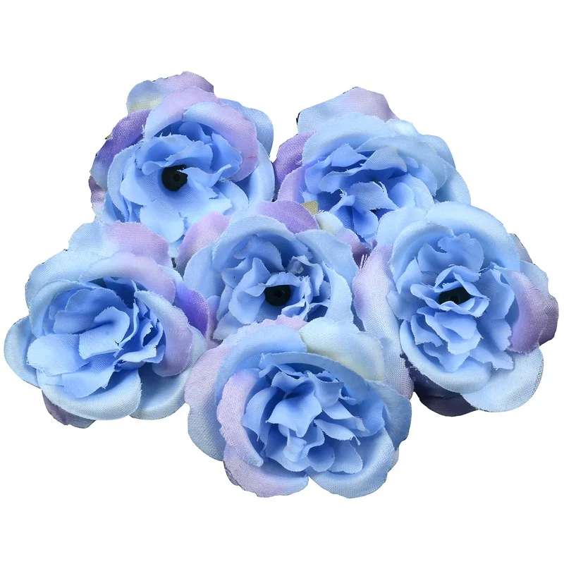 Искусственный цветок розы 4 см 10 шт. шелковая головка для свадьбы вечеринки
