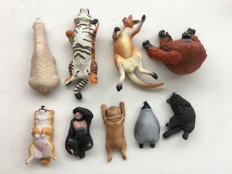 9 шт./лот мини-игрушка в виде животного Лесной экшн-кран Коллекционная модель