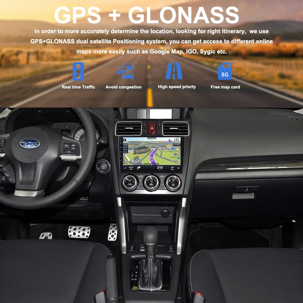 9 &quotAndroid 8 0 автомобильный мультимедиа для Subaru Forester DVD GPS 2013 2014 2015 2016 Авторадио