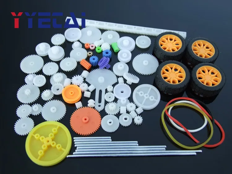 YongYeTai 78 шт. игрушечная коробка передач Робот Мотор пластиковая Шестерня DIY Модель аксессуары