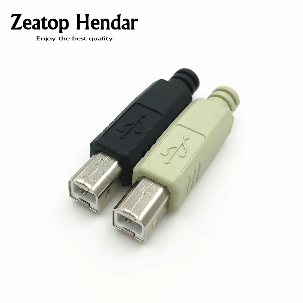 1 шт. DIY USB 2 0 B Тип 4 Pin папа принтер порт в сборе адаптер разъем припоя пластиковый