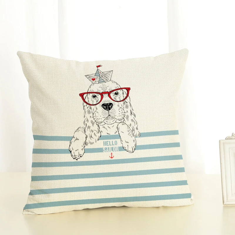 Наволочки на подушки с мультяшными животными украшение для дома 45x45 декоративная