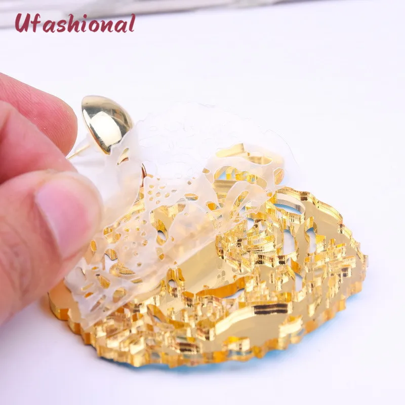 Модные женские акриловые серьги с тигровой бахромой в африканском