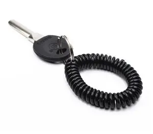 Комплект из 35 эластичных пластиковых браслетов и брелоков на запястье (черный