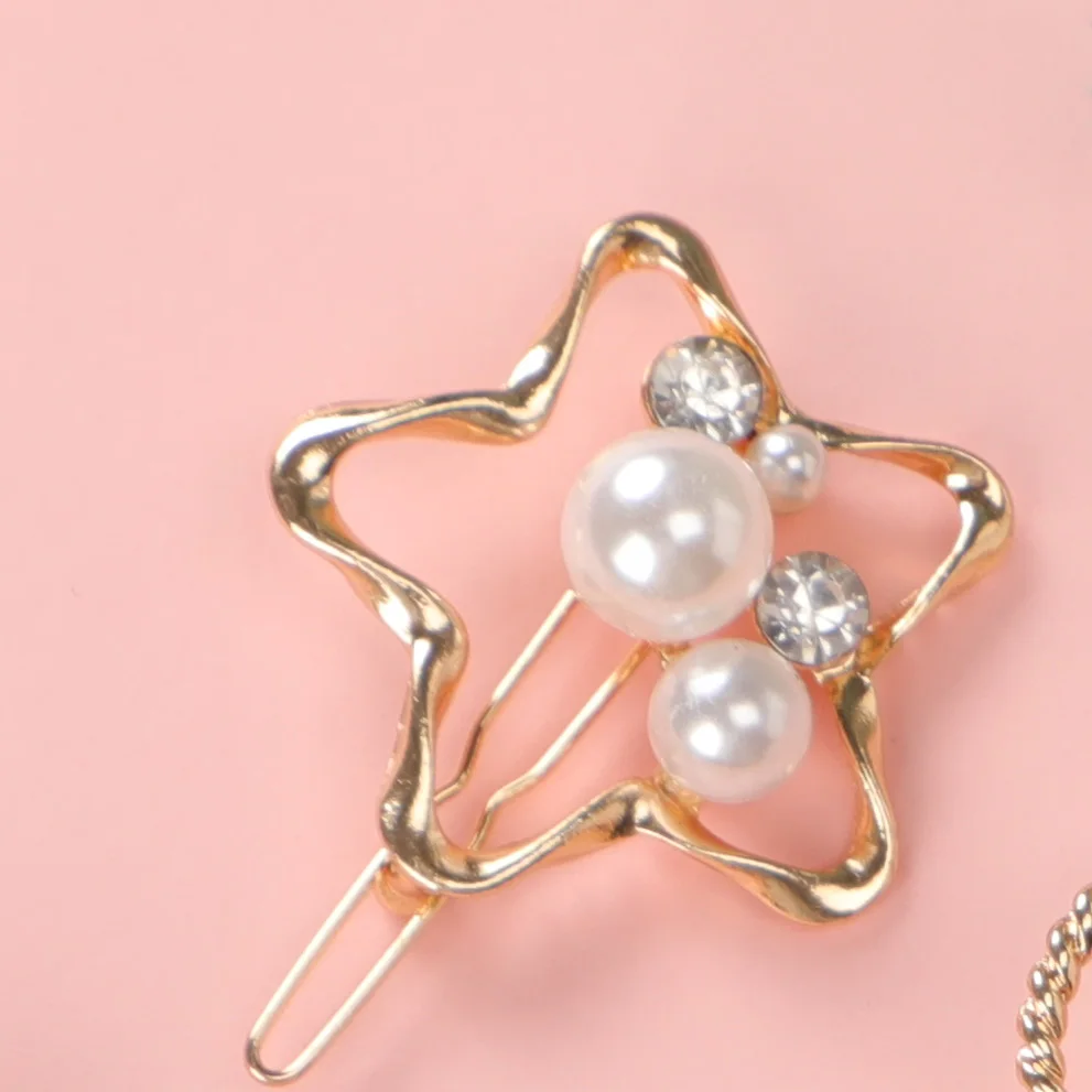 Новый дизайн для женщин и девочек элегантный жемчуг кристалл сердце звезда