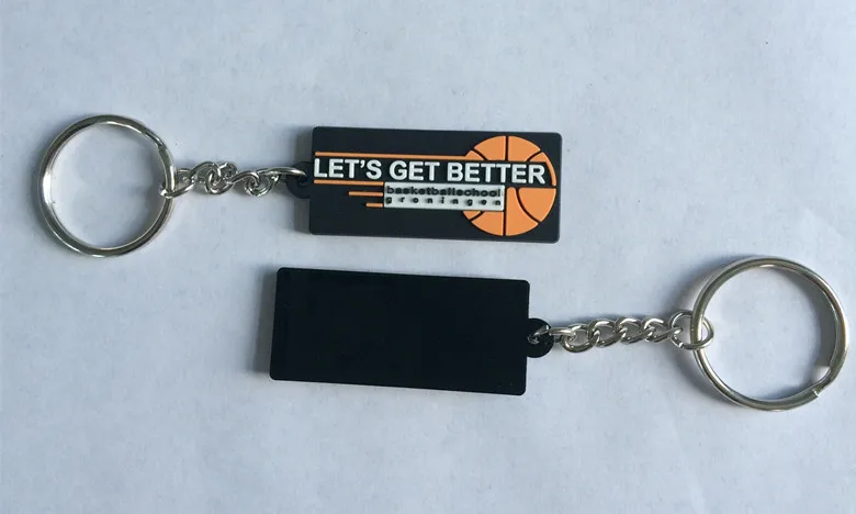 Новые рекламные пластиковые брелки для ключей от модной компании резиновые