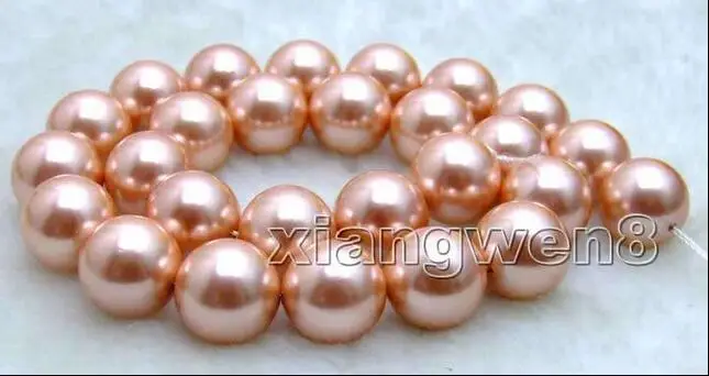 Бесплатная доставка&gt Распродажа большая ААА класс 14 мм круглая розовая раковина