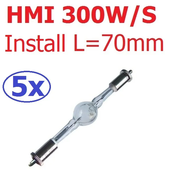 

5xlot высокое качество HMI300 двухконцевая металлическая галогенная лампа 300 Вт короткие 95/70 мм галогенные лампы натриевые лампы движущаяся голо...
