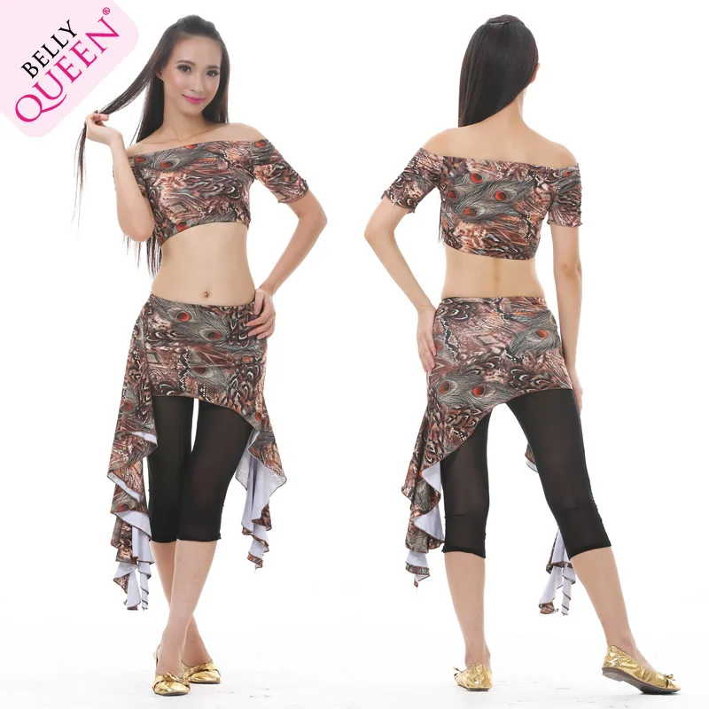 Топ для танца живота в стиле павлина + юбка комплект из 6 узоров|skirt rose|skirt headskirt belt |
