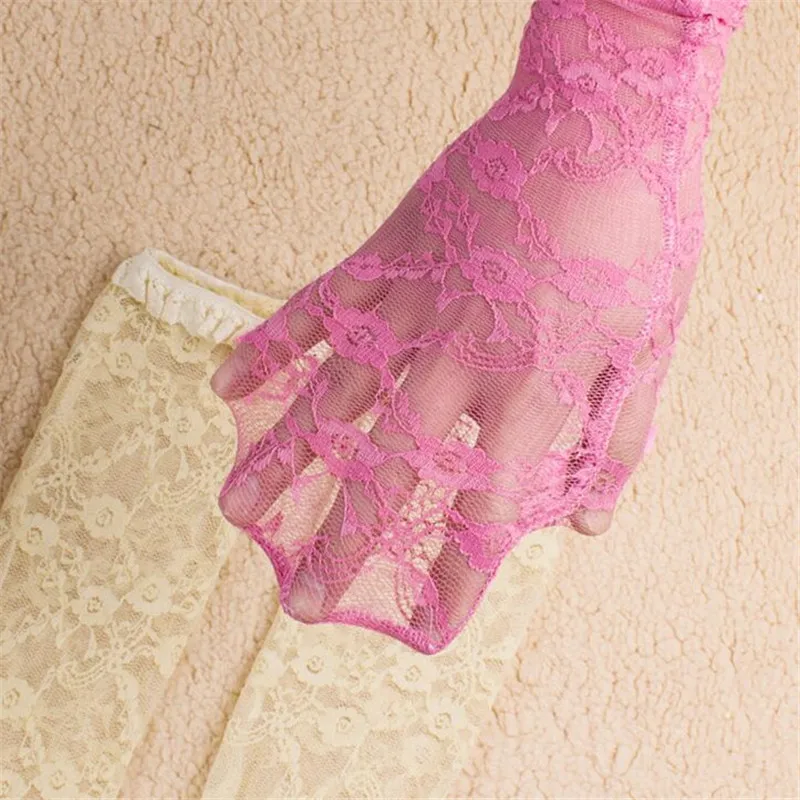 

Lawadka Lace Kid Socks Brand Solid Flower Girls Socks Fashion Students Socks Length 35cm