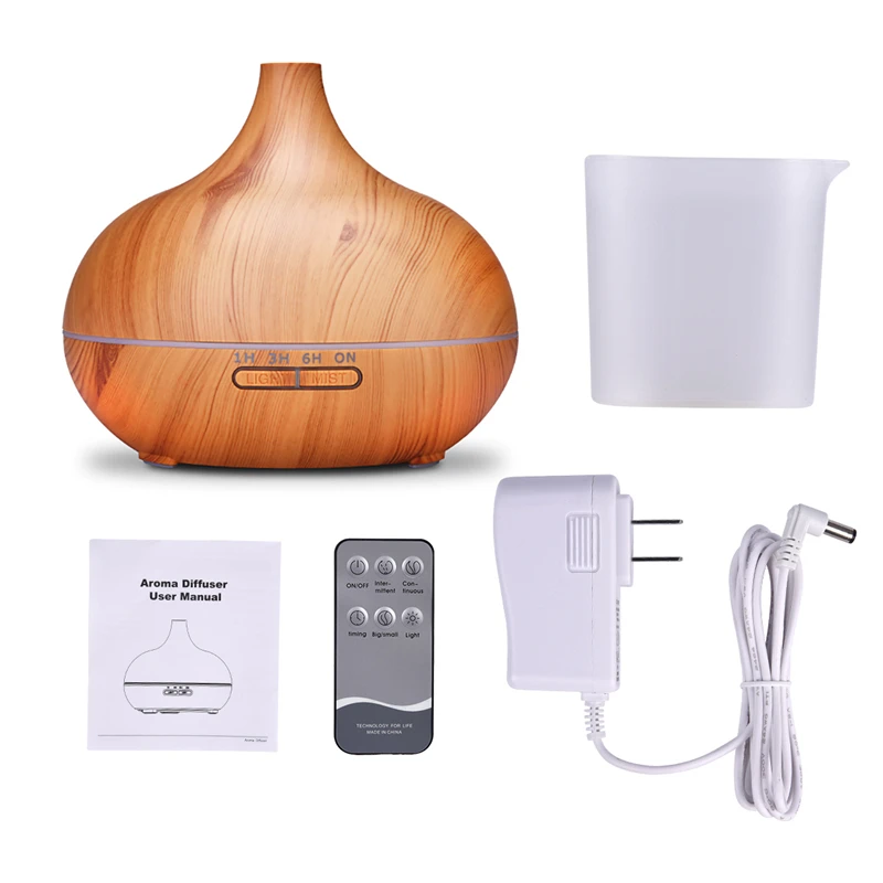 

100-240V 500ML Large Capacity Ultrasonic Aroma Diffuser Air Humidifier Remote Control Aromatherapy Essential Oil Humidifiers 323