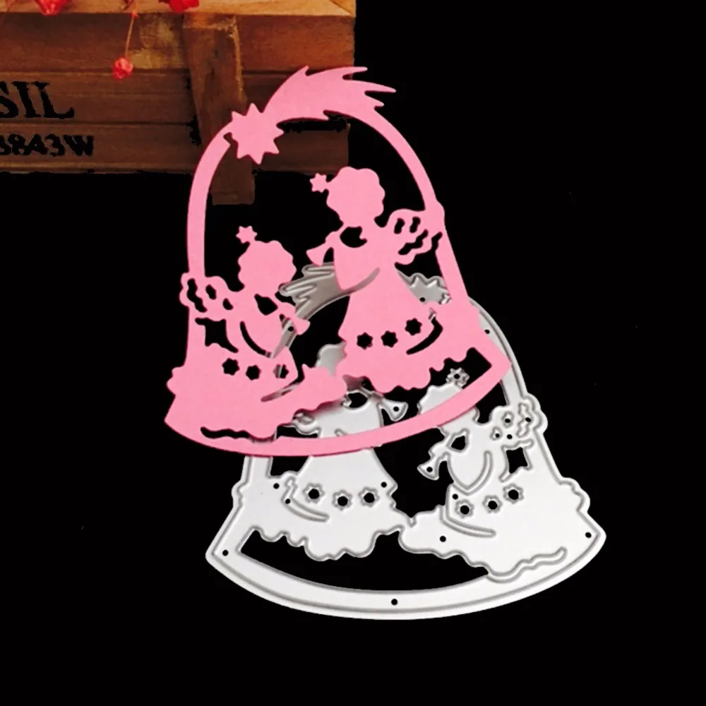 Угол колокольчики прорезной трафарет для окраски враг DIY Скрапбукинг альбом