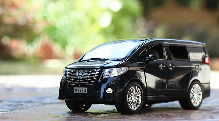 4 стиля 1:24 литая под давлением модель автомобиля для Alphard Vellfire роскошный MPV Металлический Игрушечный Автомобиль со звуком/светильник/функция оттягивания детский подарок