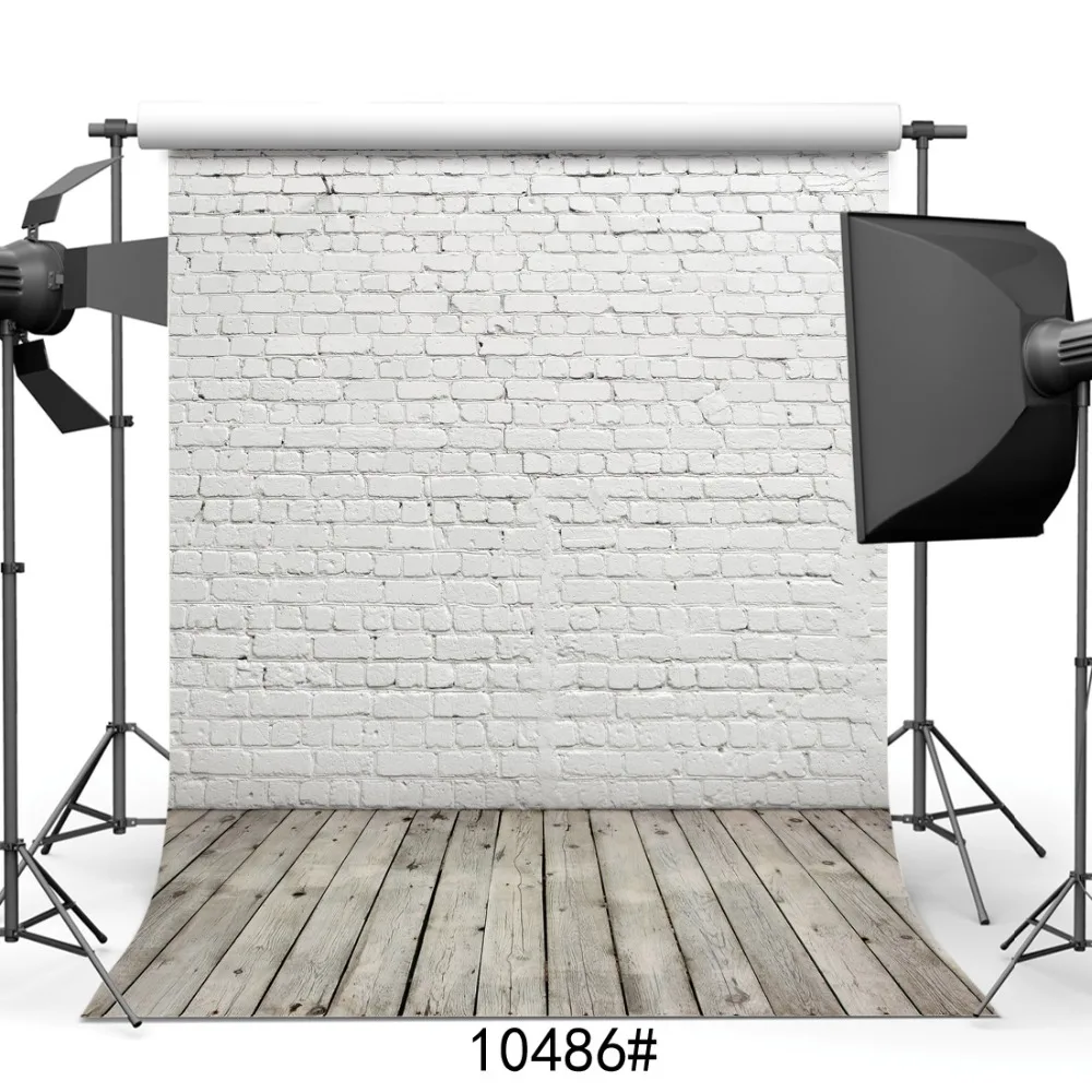 Виниловый фон для детской фотосъемки с изображением кирпичной стены и