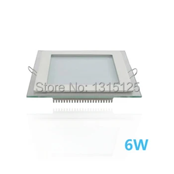 Бесплатная доставка SMD5730 6 Вт квадратный алюминий со стеклянной светодиодной