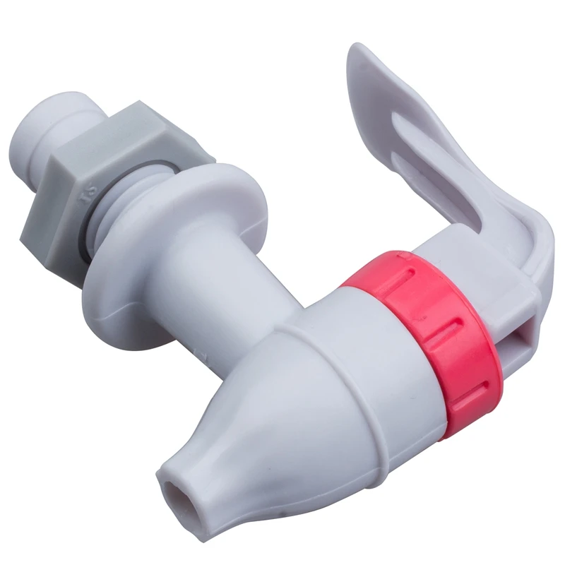 White Red Push Type Plastic Replacement Water Dispenser Tap Faucet | Обустройство дома