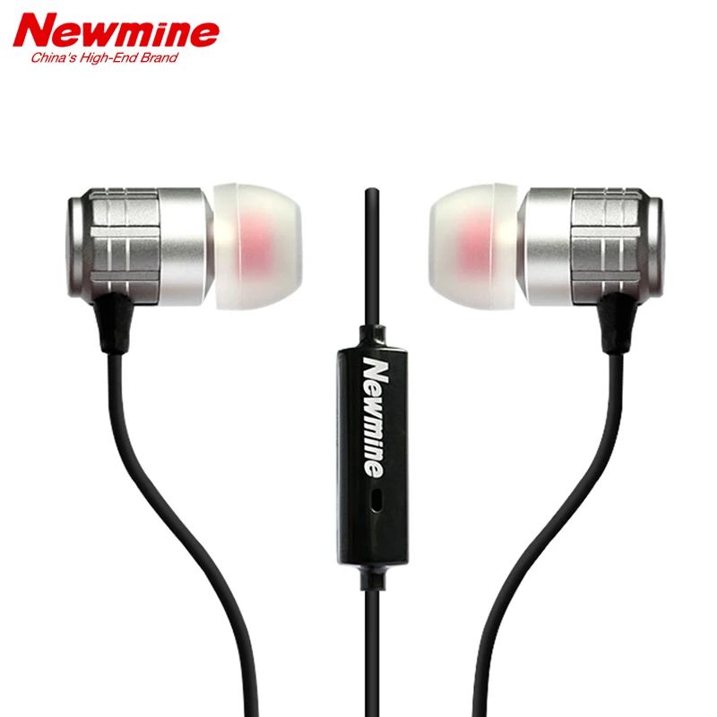 NEWMINE JK12 Super Bass In-Ear Earphone 3.5mm Music Earphones With Mic Silicone Frosted Earbuds For Android iOS China's High-End |