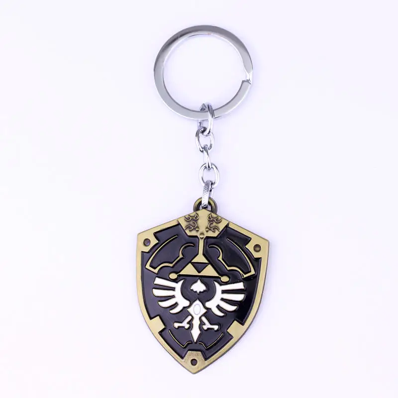 A bronze Легенда о Зельде брелок Hylian Shield Sheikah slate подвеска брелок аниме брелок Коллекция брелок - Цвет: A bronze