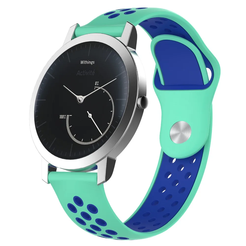 18/20 мм силиконовый ремешок для наручных часов браслет Nokia witing Steel HR 36/40 Smartwatch