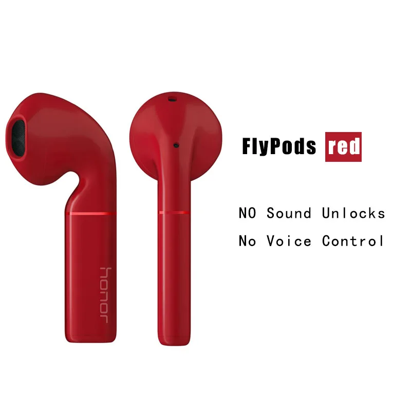 FlyPods red Оригинальные беспроводные наушники HUAWEI Honor FlyPods Pro Honor Flypods, Bluetooth 5,0, гарнитура type C, управление нажатием, Беспроводная зарядка - Цвет: FlyPods red