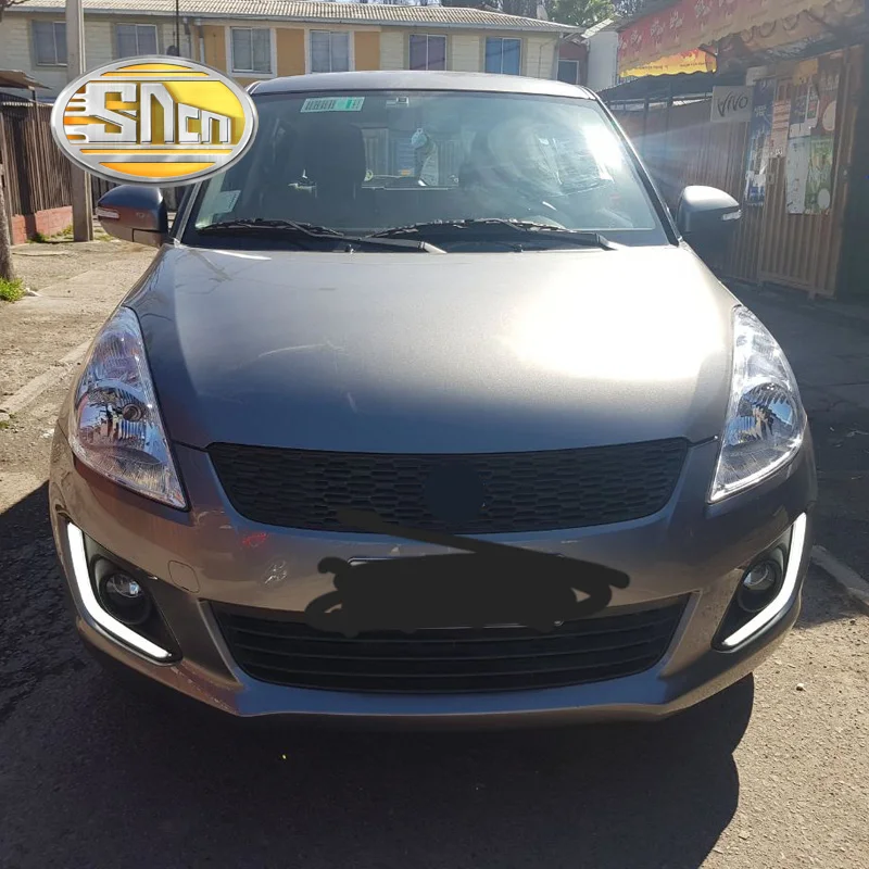 SNCN 2 шт. светодиодный светильник дневного света для Suzuki Swift автомобильные аксессуары Водонепроницаемый ABS 12 В DRL противотуманная фара украшение