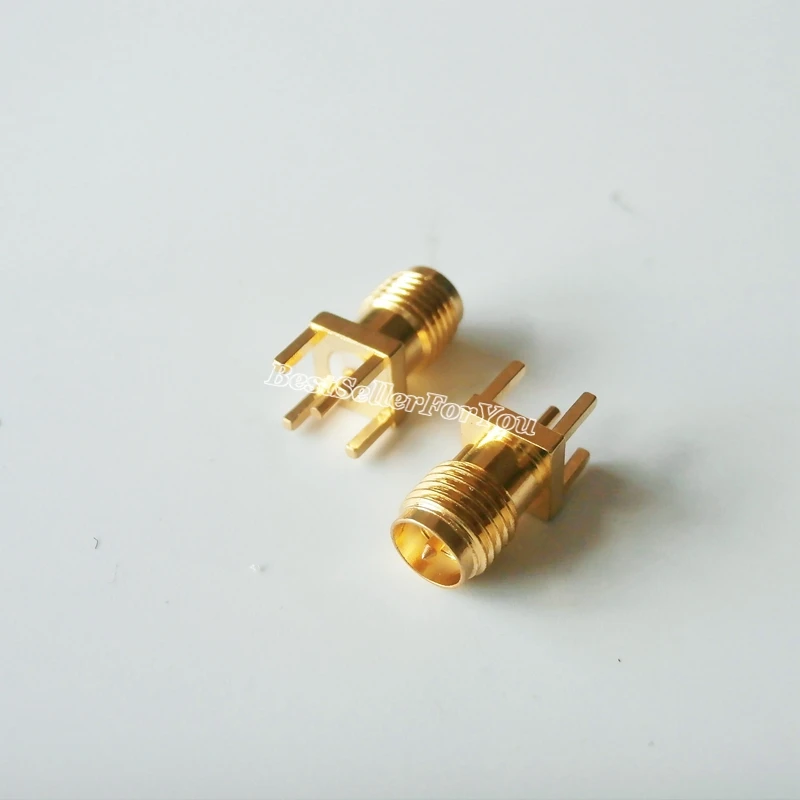 10 шт. RP SMA гнездо (штырь) через отверстие PCB крепление припоя пост прямой RF