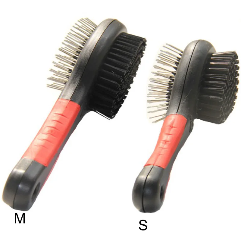 Pet Brushes Щетка для домашних животных, двухсторонняя расческа для удаления волос для собак, кошек, животных, щетка для кошек, собак, массажная игла для ухода за шерстью - Цвет: Pet Brushes
