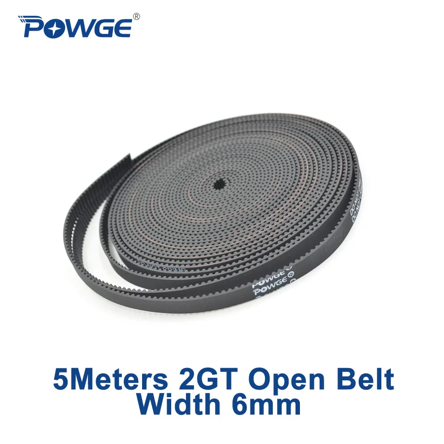 POWGE 5 метровый 2MGT 2m 2GT открытый синхронный ремень синхронизации GT2 2M 6 ширина мм