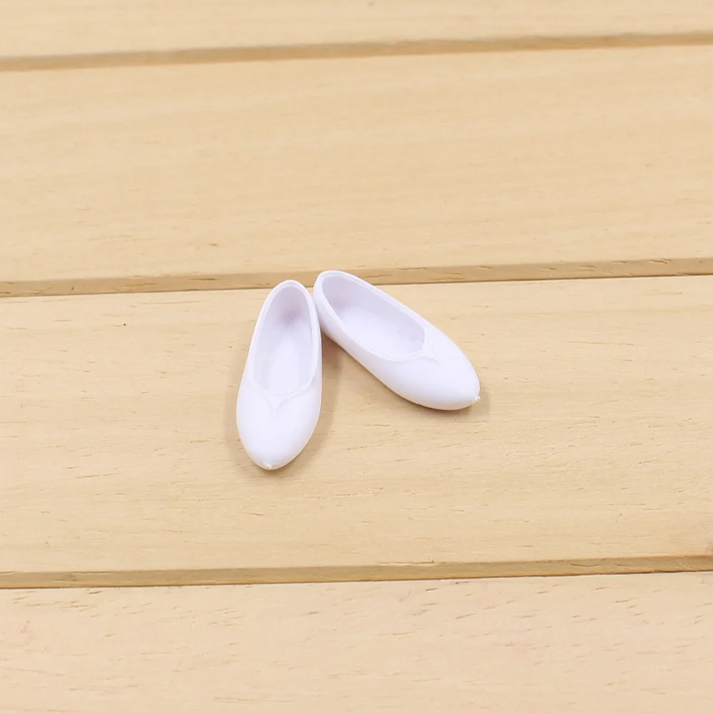 Blyth ICY Licca Body Rubber Flat Shoes Red Pink White Suitable for DIY Free Shipping - Цвет: White