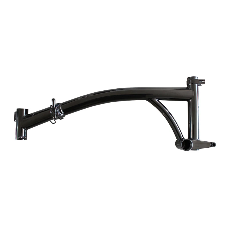 Black Color Frame TWTOPSE, 1,4 кг, титановая рама для складного велосипеда Brompton, 16 дюймов, легкие детали с ЧПУ, TI3AL2.5V, титан, размер - Цвет: Black Color Frame