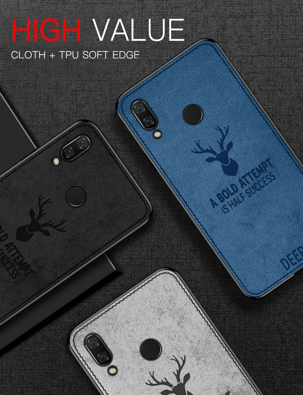 Кожаный чехол с оленем для huawei mate 20, 10, 9, 8 Pro, P9, P10, P20, P30 LITE, P20, P10 Plus, Мягкий тканевый бампер с Бэтменом