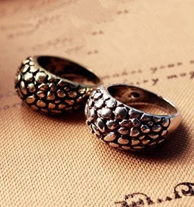 Новая мода в Европе и Америке кольцо ретро большая рельефная трещина оптовая