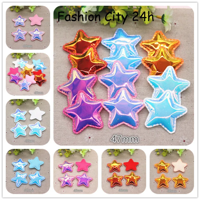 12 шт. блестящие нашивки из искусственной кожи AB набивные аппликации в форме