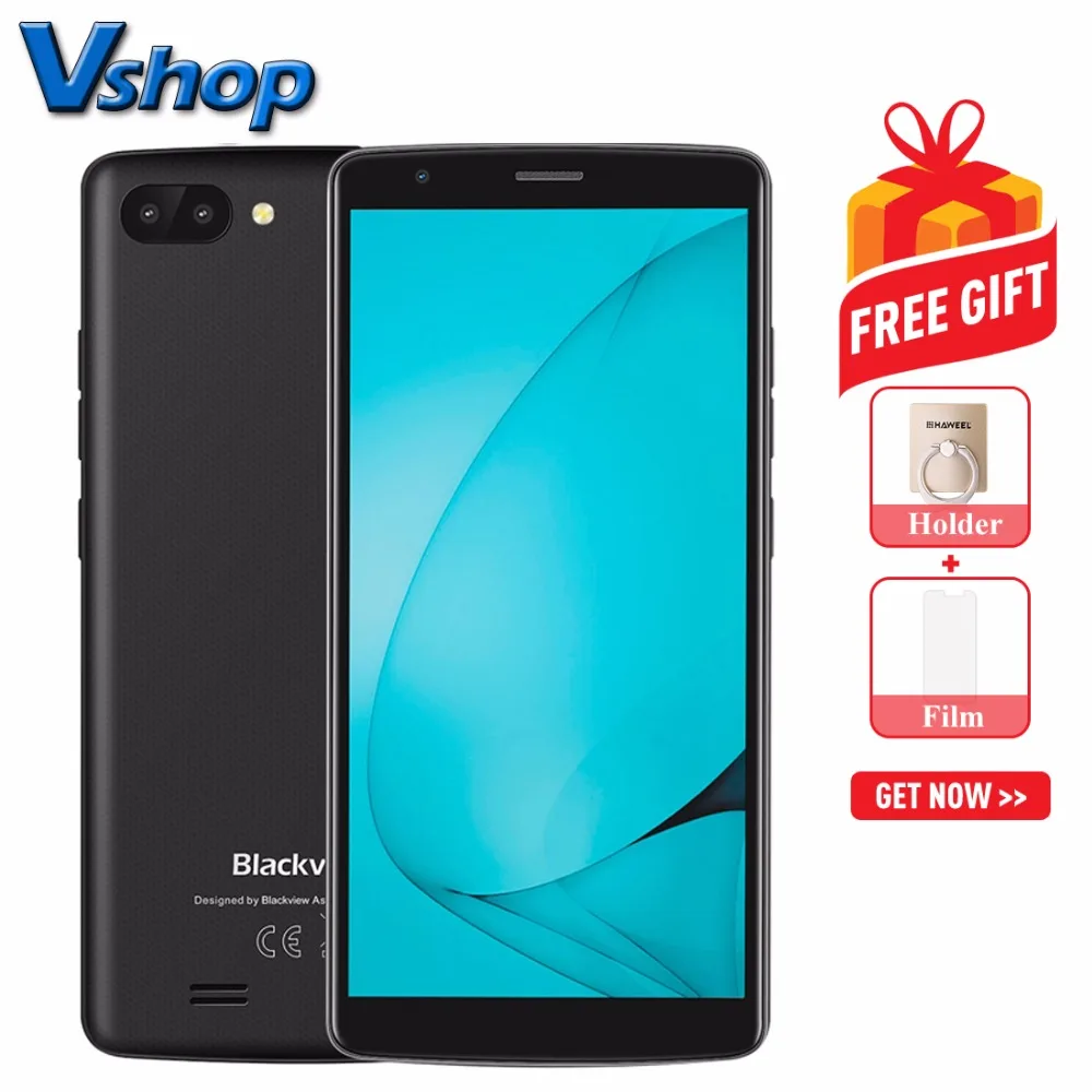Blackview A20 смартфон с 5 дюймовым дисплеем четырёхъядерным процессором ОЗУ 1 ГБ ПЗУ 8