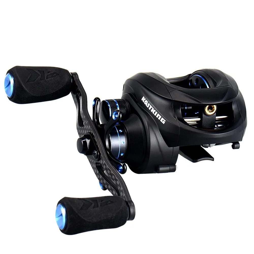 KastKing Убийца Полное Тело Углерода 12BBs 7.5 КГ/16.5LB Макс Перетащите Reel Baitcasting Dual Brake Syetem
