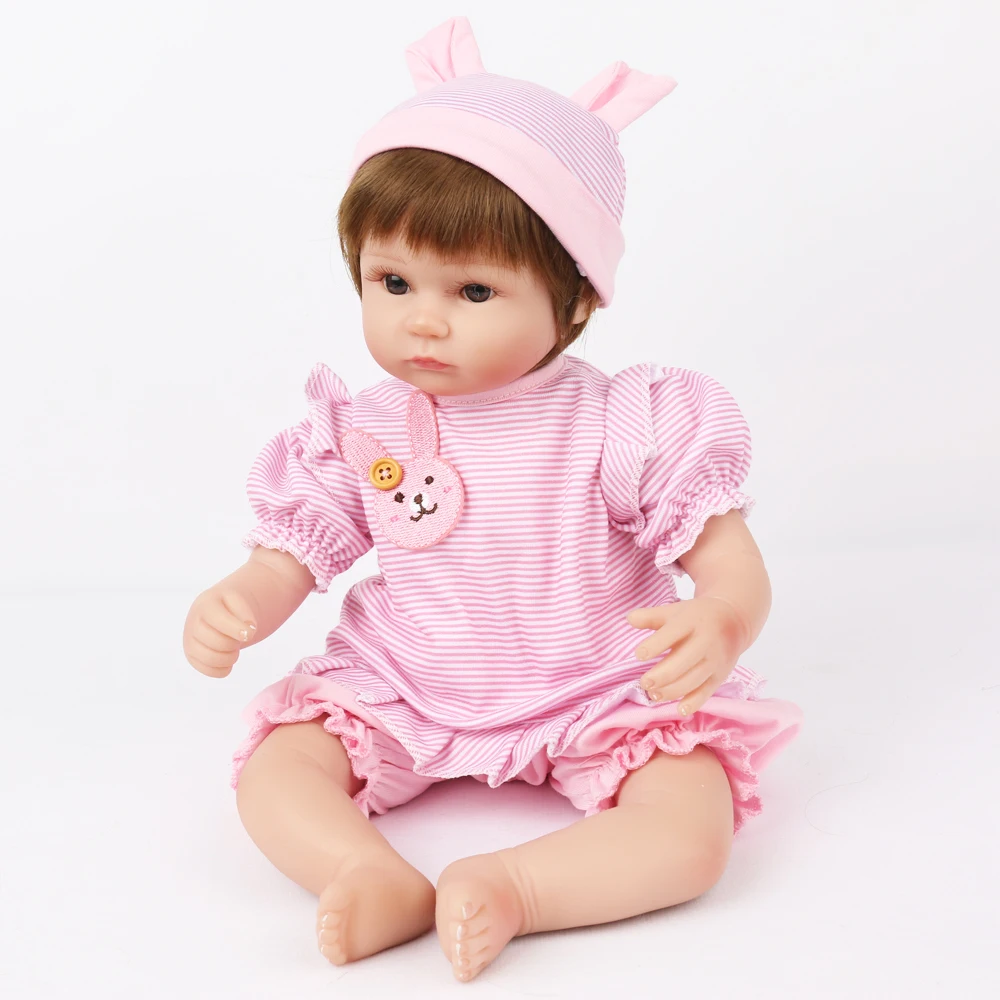 16 дюймов силиконовые куклы Reborn Baby детские игрушки Playmate подарок для девочек