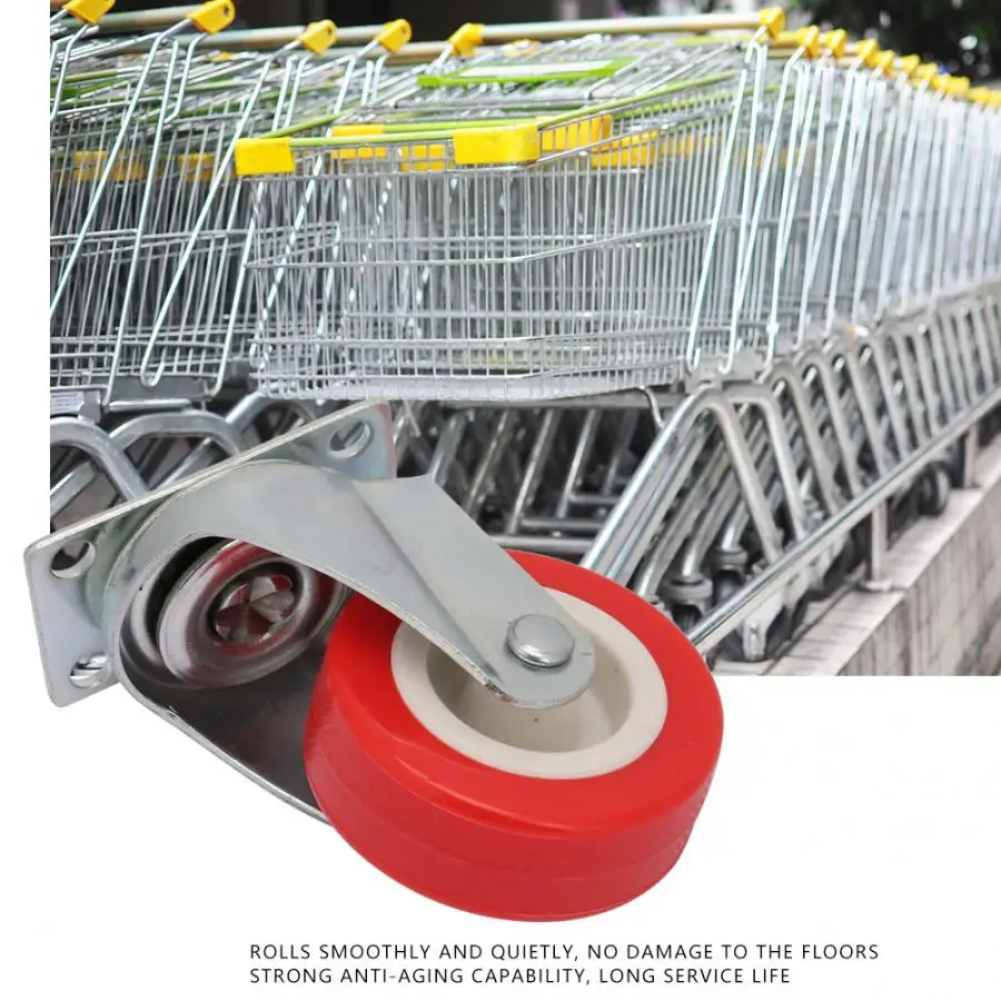 4 шт 2 дюймовый шарнир верхняя плита с капюшоном ролики ПВХ колеса для Мебели