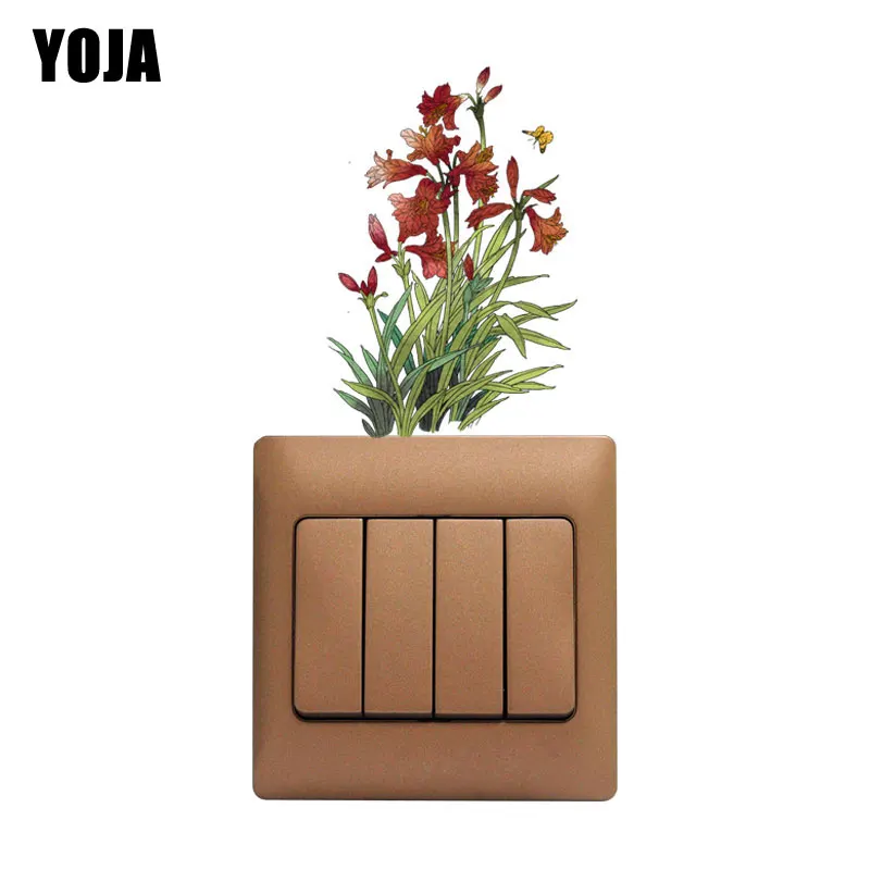Красный Нарцисс и бабочка YOJA украшение для гостиной спальни цветной
