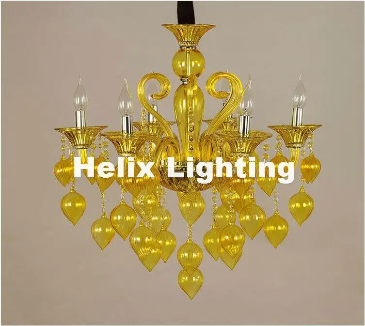 Современная яркая люстра 8 л лампы для кофейни свадьбы бара синяя фиолетовая