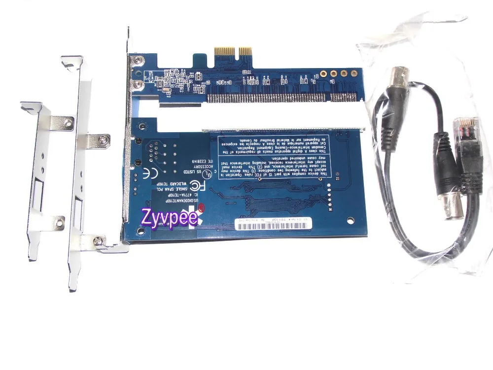 Zyvpee Wildcard Digital te110 T1/E1/J1 card однопортовая карта voip Asterisk ISDN PRI цифровая для PBX
