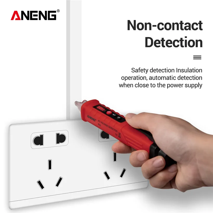 Non Contact voltage tester Pen AC Voltage Detector Pen High Low Sensitivity Voltage Tester With buzzer(Battery not included