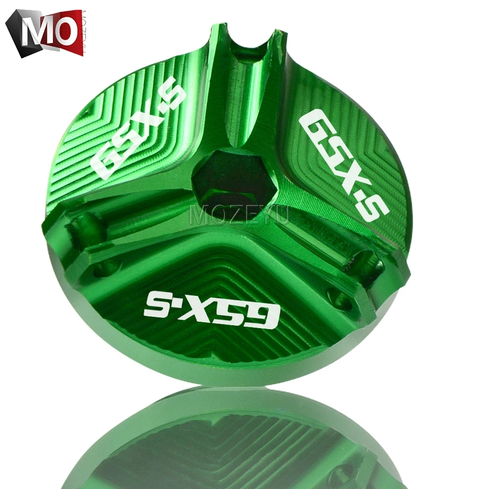 M20x2.5 Green M20* 2,5 Мотоцикл с ЧПУ Алюминий приемный Заглушка Крышка винт двигателя для слива масла наполнитель Кепки гайка для Suzuki GSX-S 125 150 750 1000/F/ABS - Цвет: M20x2.5 Green