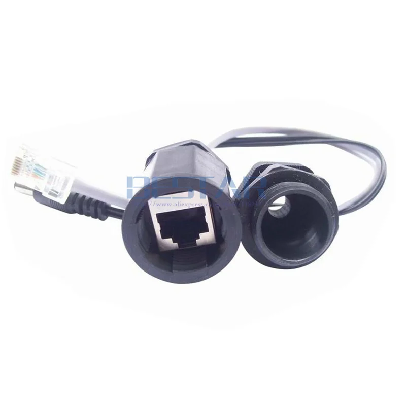 25 см RJ45 POE CAT 5E 8 pin сеть IP68 Водонепроницаемый Кабельный разъем M20 с кабелем